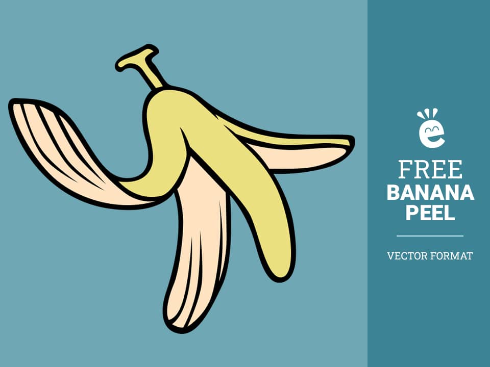Bananenschil -免费矢量afbeelding