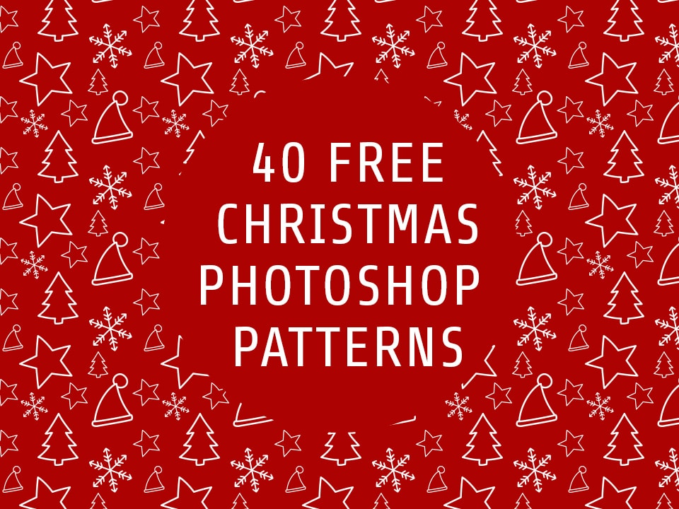 40 kostenlose Photoshop-Muster für Weihnachten