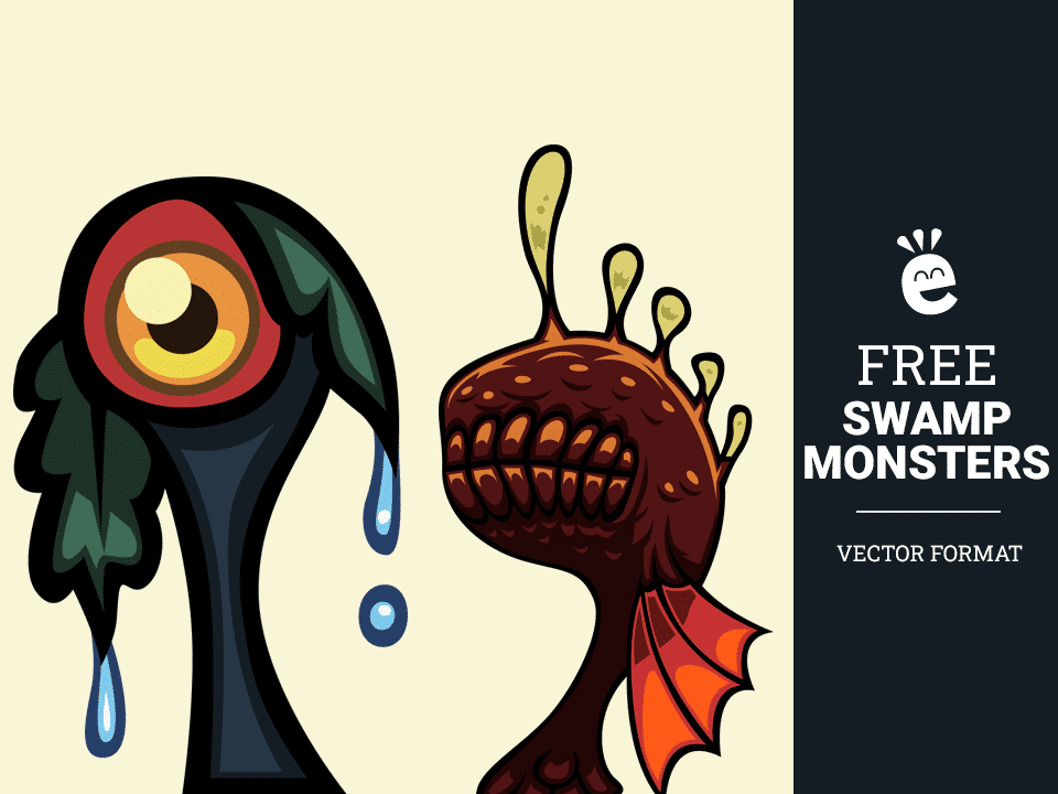沼泽怪物-免费矢量图形