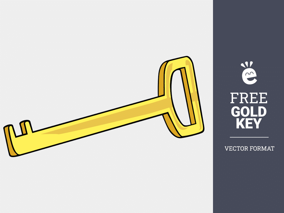 Gouden sleutel -免费矢量夹板