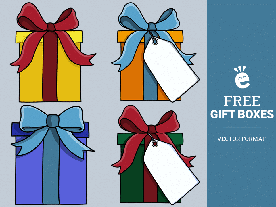 Eenvoudige geschenkdozen -免费vectorafbeeldingen