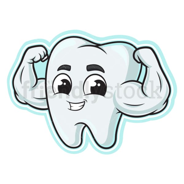 保护牙齿。PNG - JPG和矢量EPS(无限扩展)。