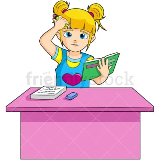 老师帮助学生与家庭作业卡通矢量剪纸-友好的股票 - ManBet 万博